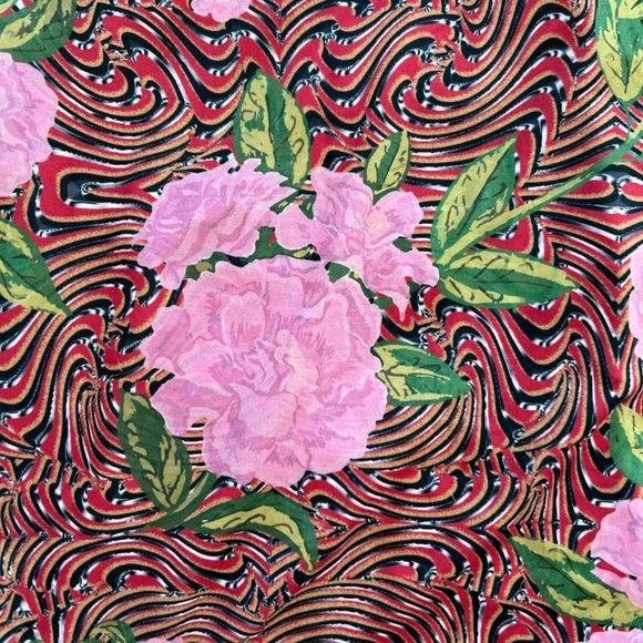 MAISIE WILEN FLORAL PRINT BODY SHOP TOP ROSE RED - Picture 6 of 7